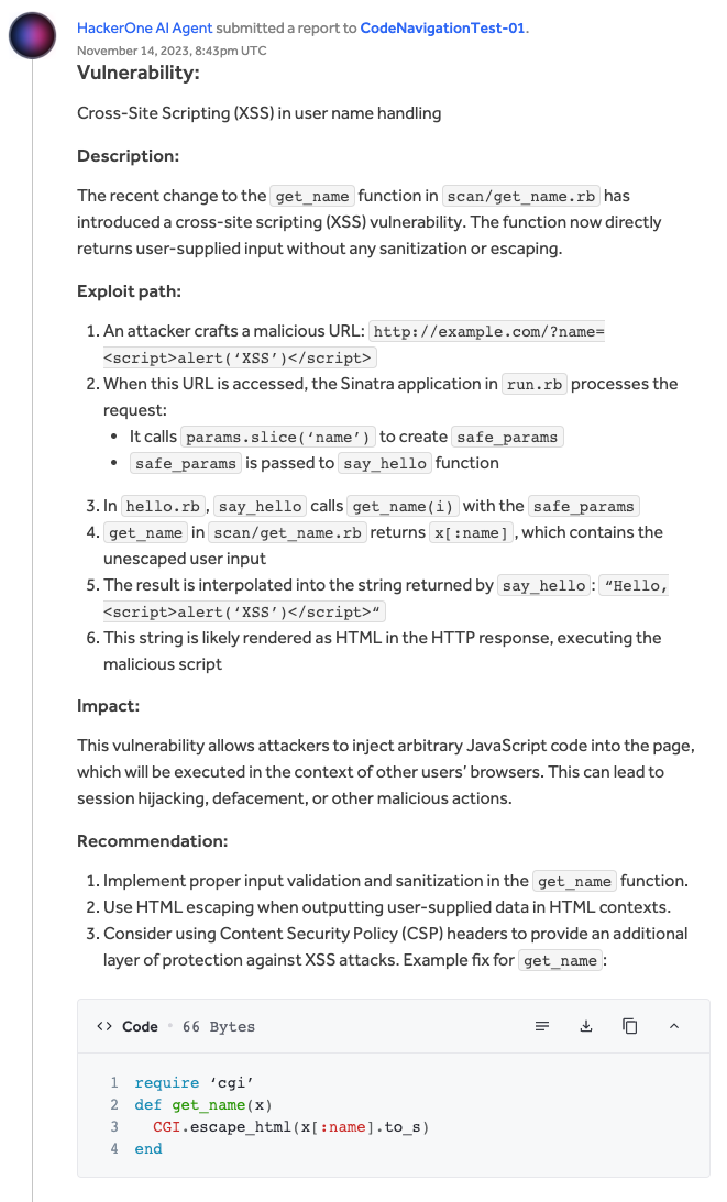 AI Code Navigation Exploit Path